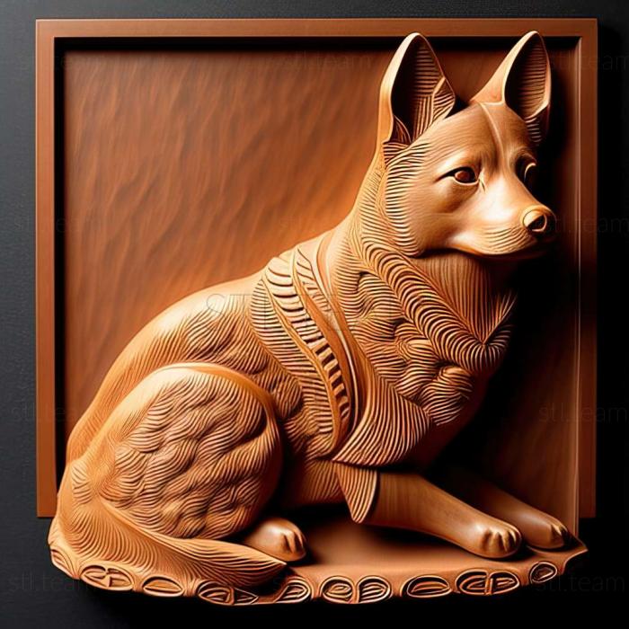 3D модель Собака породы шикоку (STL)